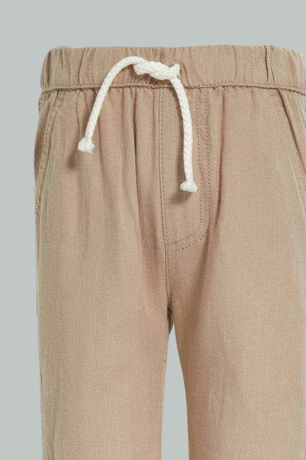 Redtag-Rattan-Linen-Trouser-Category:Trousers,-Colour:Mustard,-Deals:New-In,-Dept:Boys,-Filter:Infant-Boys-(3-to-24-Mths),-INB-Trousers,-New-In-INB-APL,-Non-Sale,-Section:Boys-(0-to-14Yrs),-W22O-Infant-Boys-3 to 24 Months