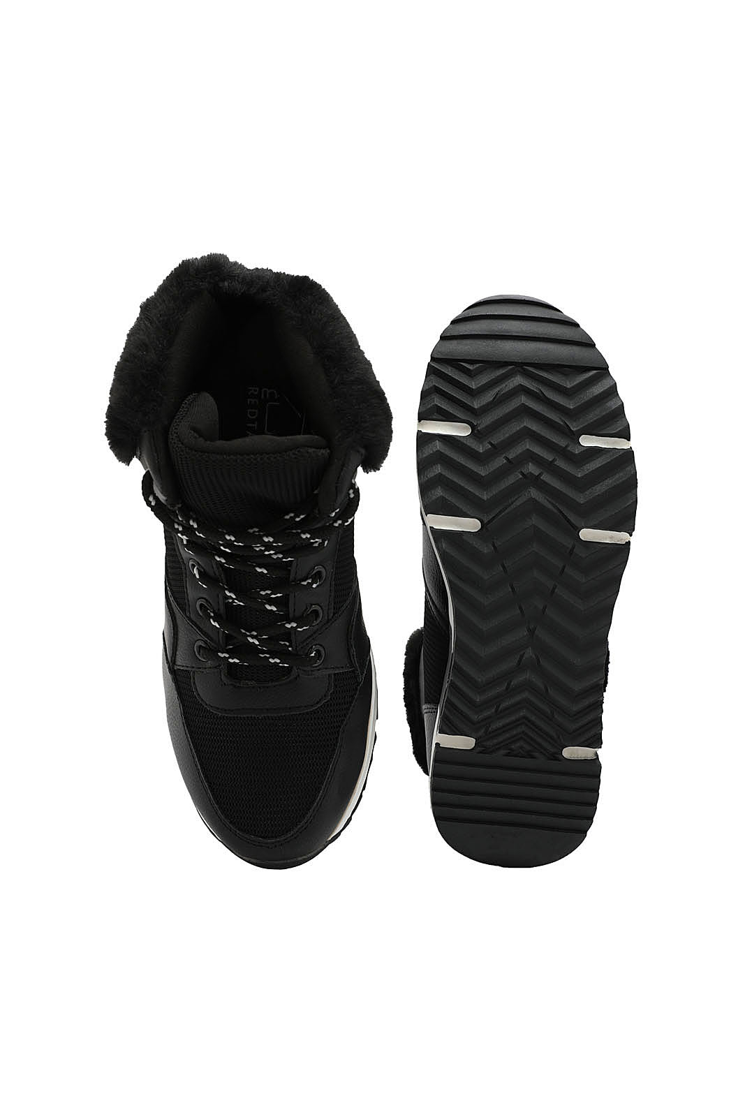 Redtag-Black-Faux-Fur-High-Top-Sneaker-Category:Trainers,-Colour:Black,-Deals:New-In,-Dept:Girls,-Filter:Girls-Footwear-(5-to-14-Yrs),-GSR-Trainers,-New-In-GSR-FOO,-Non-Sale,-S23A,-Section:Girls-(0-to-14Yrs)-Senior-Girls-5 to 14 Years