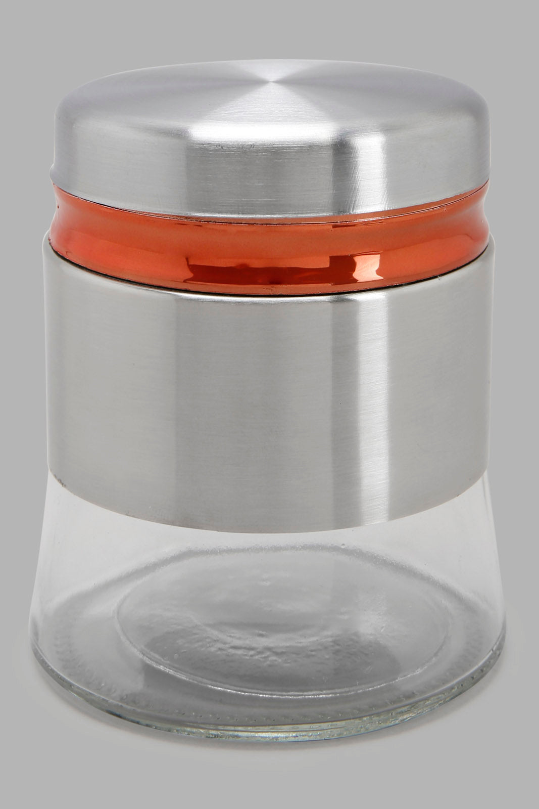 Redtag-Silver-Glass-Storage-Jar-(Small)-Category:0,-Colour:Silver,-Deals:New-In,-Filter:Home-Dining,-HMW-DIN-Storage,-New-In-HMW-DIN,-Non-Sale,-Section:Homewares,-W22A-Home-Dining-