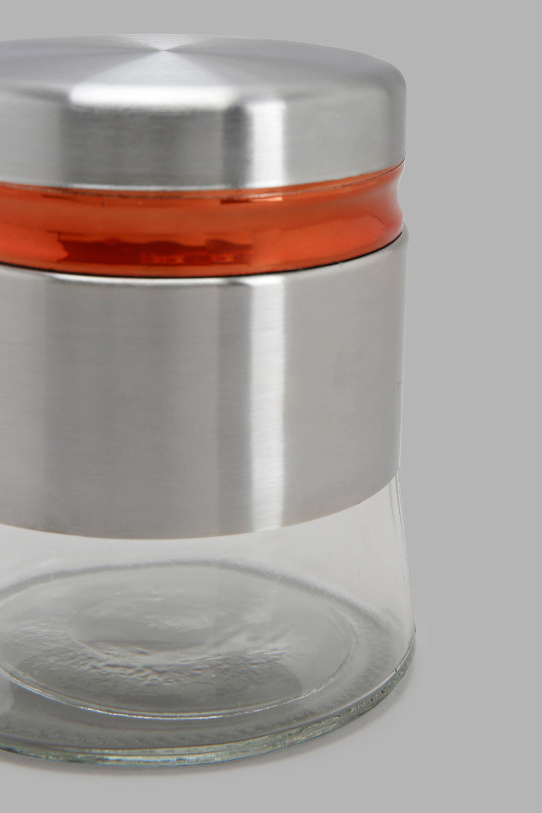 Redtag-Silver-Glass-Storage-Jar-(Small)-Category:0,-Colour:Silver,-Deals:New-In,-Filter:Home-Dining,-HMW-DIN-Storage,-New-In-HMW-DIN,-Non-Sale,-Section:Homewares,-W22A-Home-Dining-