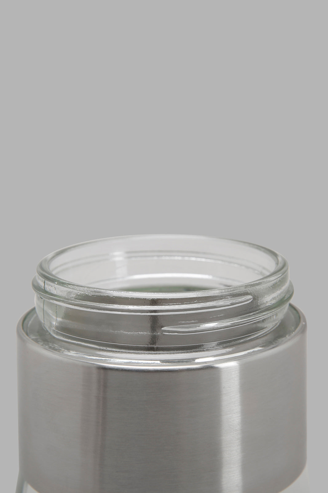 Redtag-Silver-Glass-Storage-Jar-(Small)-Category:0,-Colour:Silver,-Deals:New-In,-Filter:Home-Dining,-HMW-DIN-Storage,-New-In-HMW-DIN,-Non-Sale,-Section:Homewares,-W22A-Home-Dining-