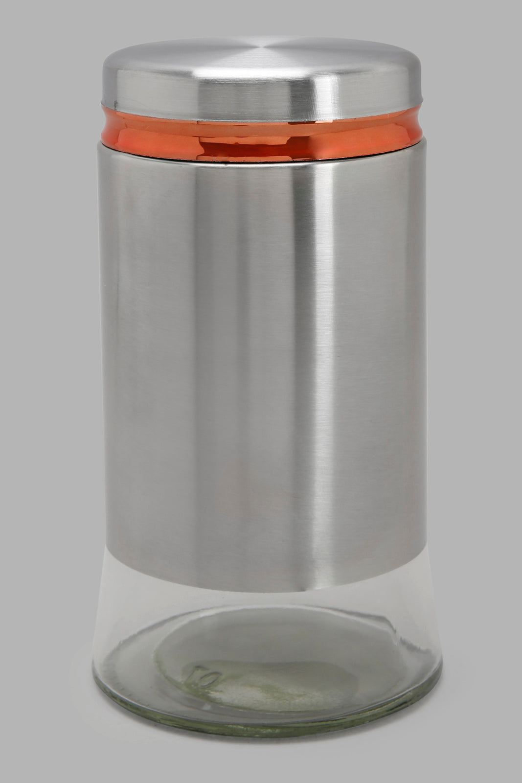 Redtag-Silver-Glass-Storage-Jar-(Large)-Category:0,-Colour:Silver,-Deals:New-In,-Filter:Home-Dining,-HMW-DIN-Storage,-New-In-HMW-DIN,-Non-Sale,-Section:Homewares,-W22A-Home-Dining-