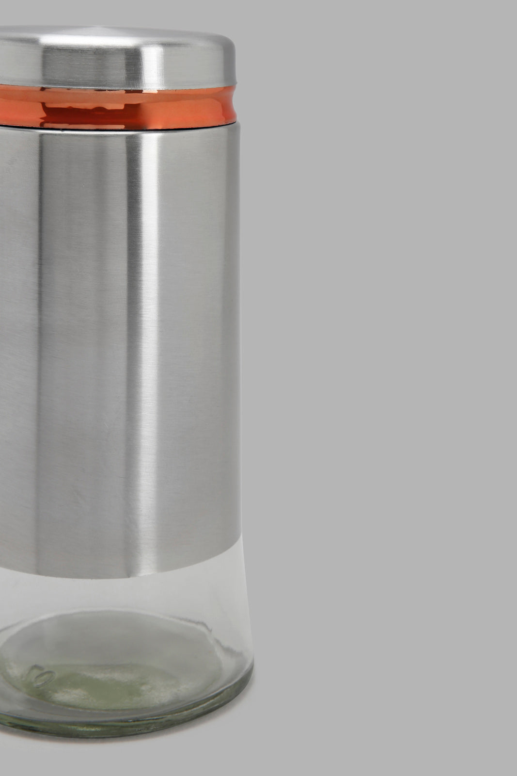 Redtag-Silver-Glass-Storage-Jar-(Large)-Category:0,-Colour:Silver,-Deals:New-In,-Filter:Home-Dining,-HMW-DIN-Storage,-New-In-HMW-DIN,-Non-Sale,-Section:Homewares,-W22A-Home-Dining-