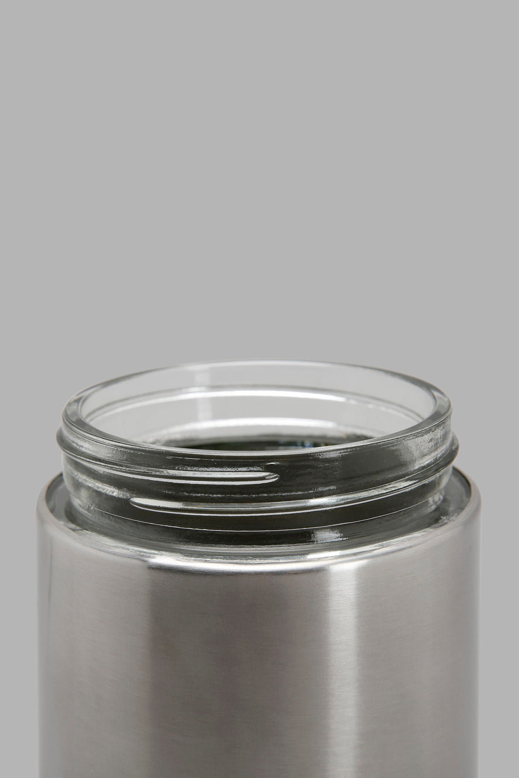 Redtag-Silver-Glass-Storage-Jar-(Large)-Category:0,-Colour:Silver,-Deals:New-In,-Filter:Home-Dining,-HMW-DIN-Storage,-New-In-HMW-DIN,-Non-Sale,-Section:Homewares,-W22A-Home-Dining-