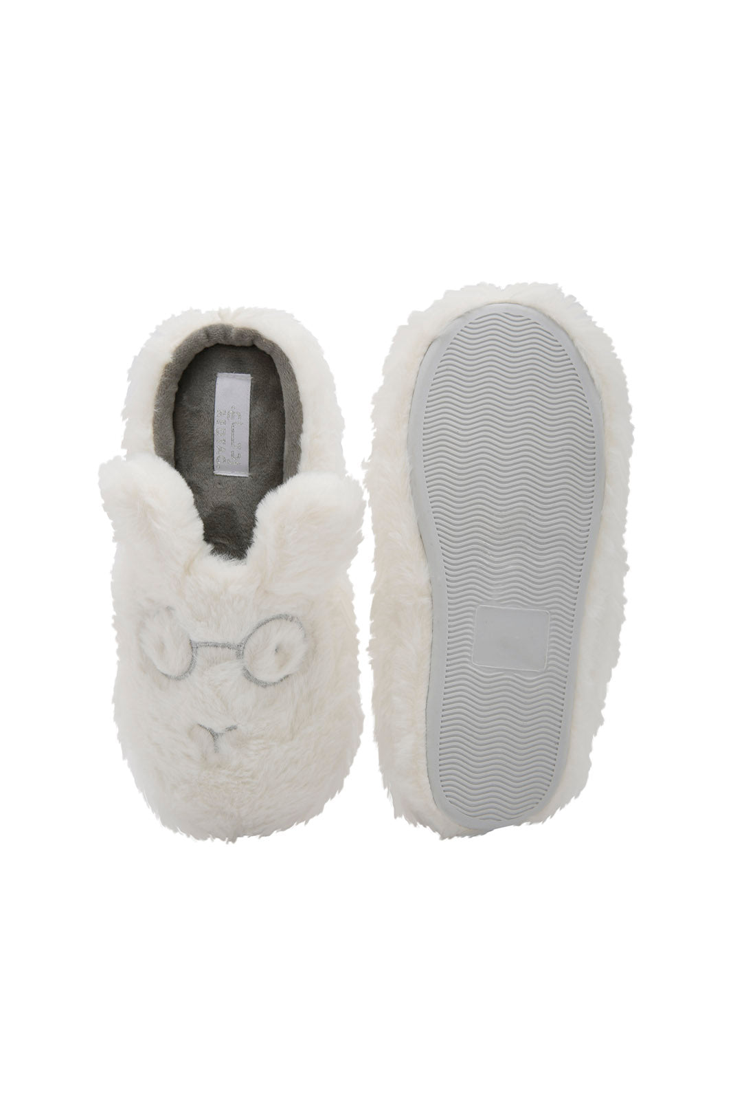 Redtag-White-Bunny-Slippers-Category:Slippers,-Colour:White,-Deals:New-In,-Dept:Girls,-Filter:Girls-Footwear-(5-to-14-Yrs),-GSR-Slippers,-New-In-GSR-FOO,-Non-Sale,-Section:Girls-(0-to-14Yrs),-W22B-Senior-Girls-5 to 14 Years