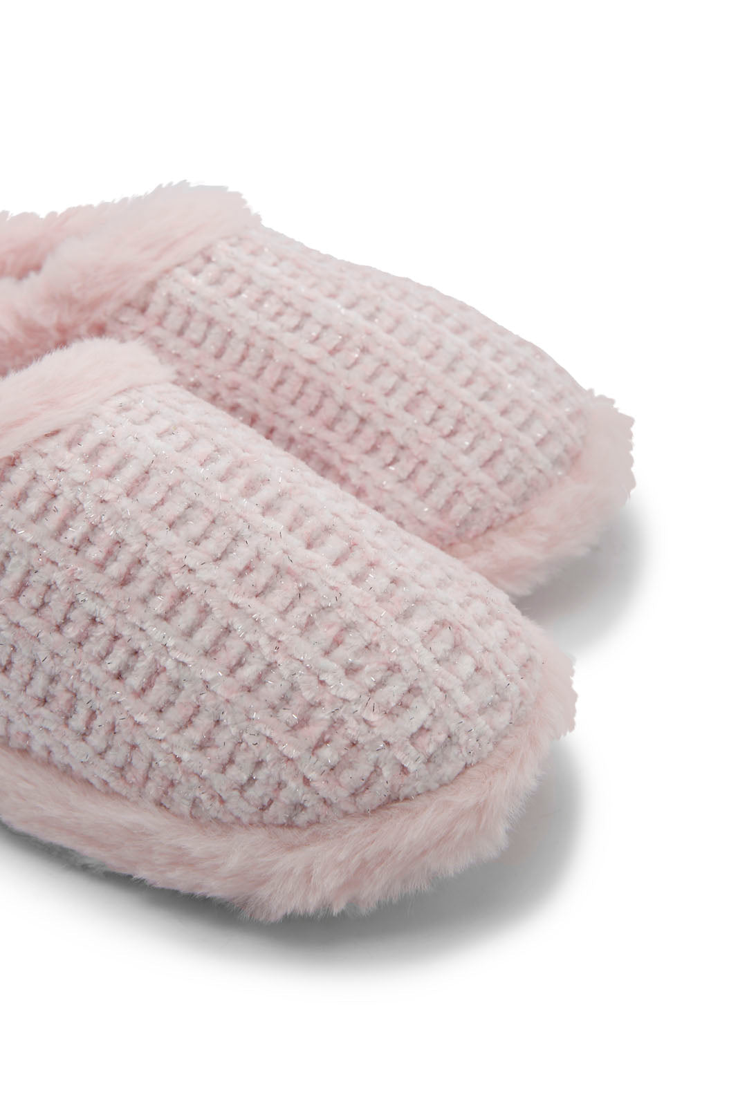 Redtag-Pink-Fur-Slippers-Category:Slippers,-Colour:Pink,-Deals:New-In,-Dept:Girls,-Filter:Girls-Footwear-(5-to-14-Yrs),-GSR-Slippers,-New-In-GSR-FOO,-Non-Sale,-Section:Girls-(0-to-14Yrs),-W22B-Senior-Girls-5 to 14 Years