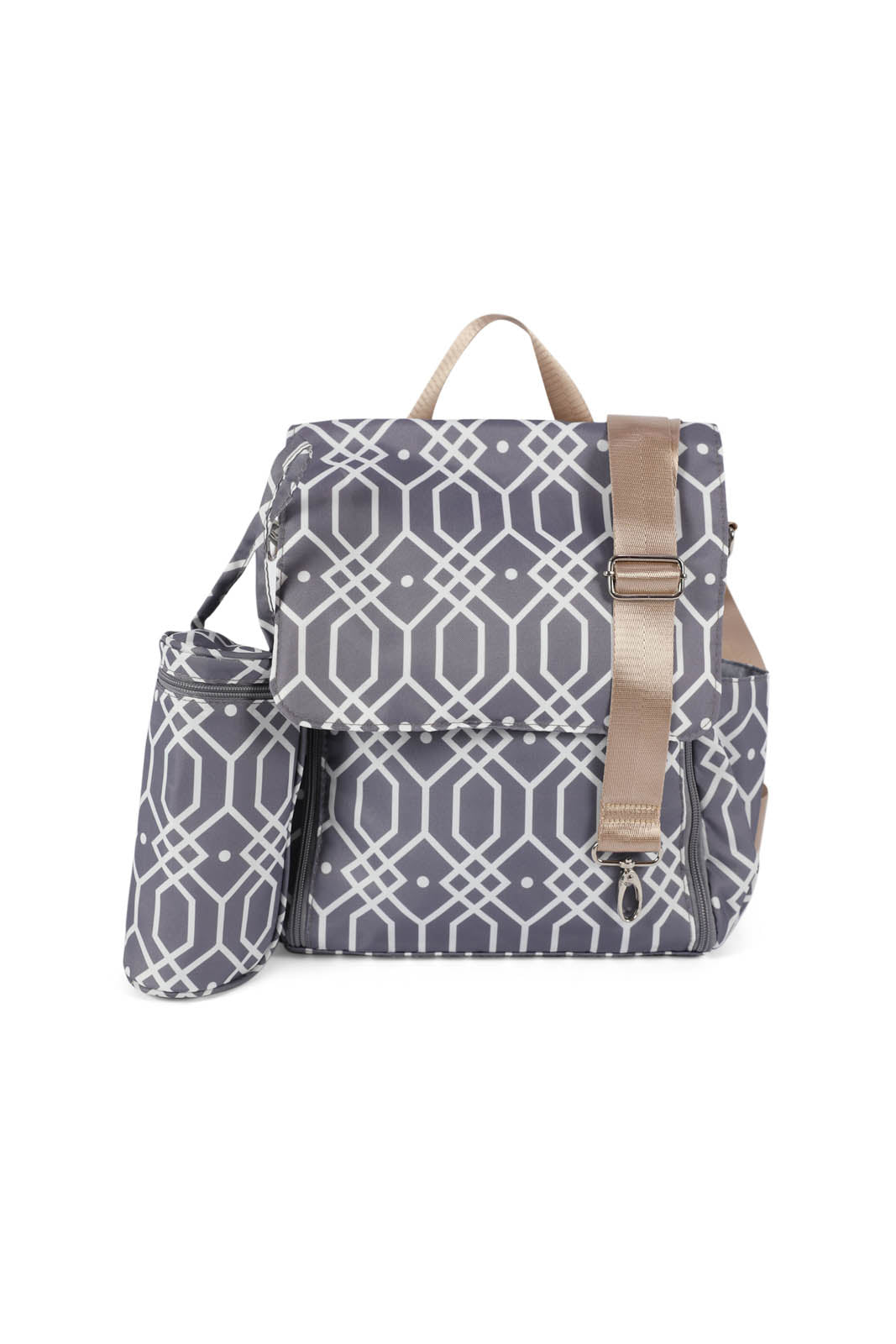 Redtag-Grey-Diaper-Bag-Category:Bags,-Colour:Grey,-Dept:New-Born,-Filter:Newborn-Accessories,-NBN-Bags,-New-In,-New-In-NBN-ACC,-Non-Sale,-Section:Boys-(0-to-14Yrs),-W22B-New-Born-Baby-