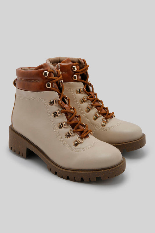 Redtag-Ivory-Hiking-Boot-Category:Boots,-Colour:Ivory,-Deals:New-In,-Filter:Women's-Footwear,-New-In-Women-FOO,-Non-Sale,-Section:Women,-W22B,-Women-Boots-Women's-