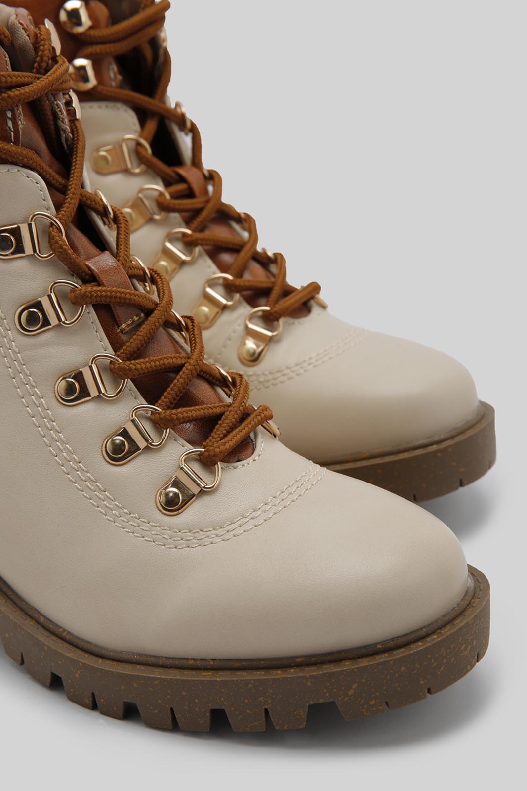 Redtag-Ivory-Hiking-Boot-Category:Boots,-Colour:Ivory,-Deals:New-In,-Filter:Women's-Footwear,-New-In-Women-FOO,-Non-Sale,-Section:Women,-W22B,-Women-Boots-Women's-