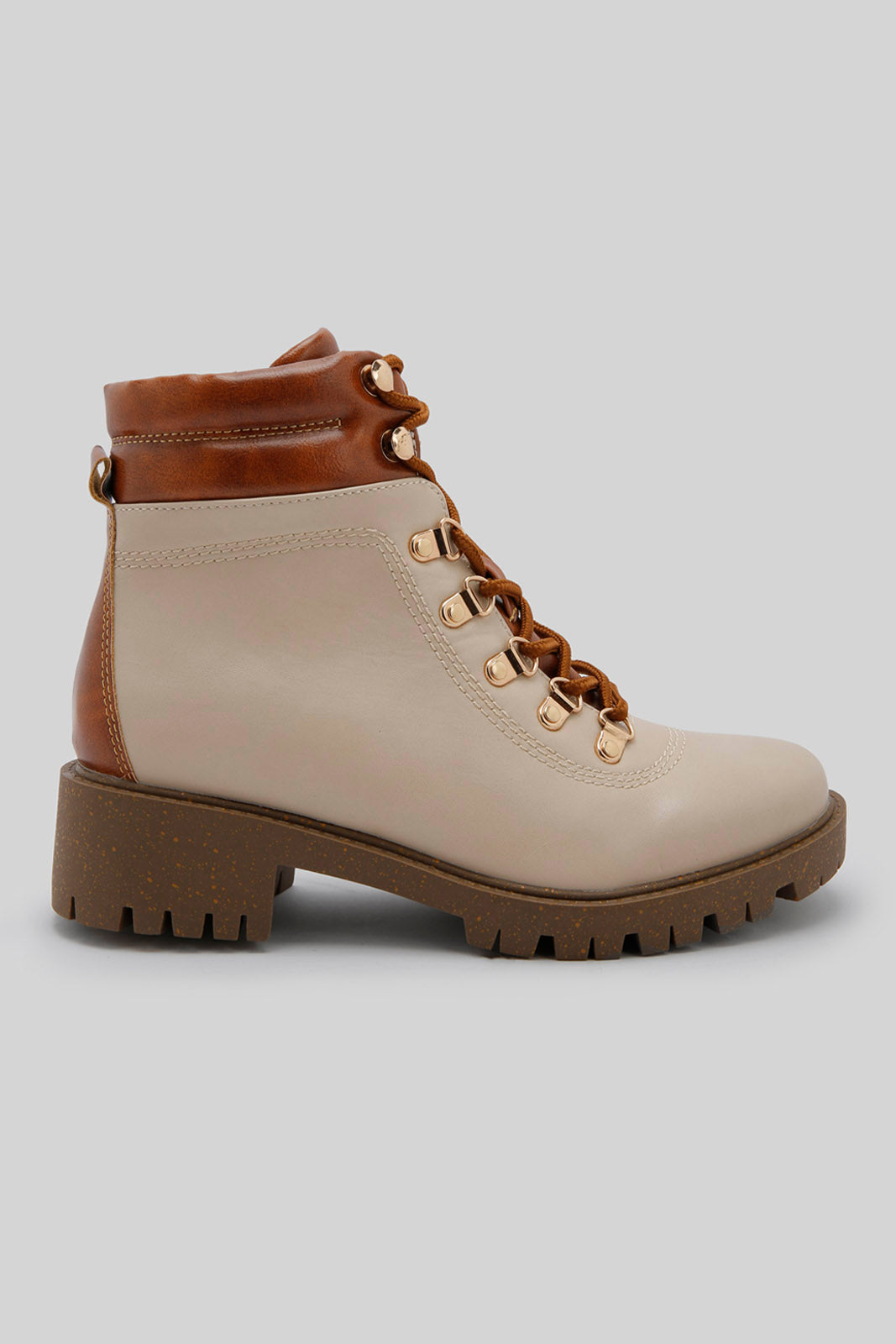 Redtag-Ivory-Hiking-Boot-Category:Boots,-Colour:Ivory,-Deals:New-In,-Filter:Women's-Footwear,-New-In-Women-FOO,-Non-Sale,-Section:Women,-W22B,-Women-Boots-Women's-