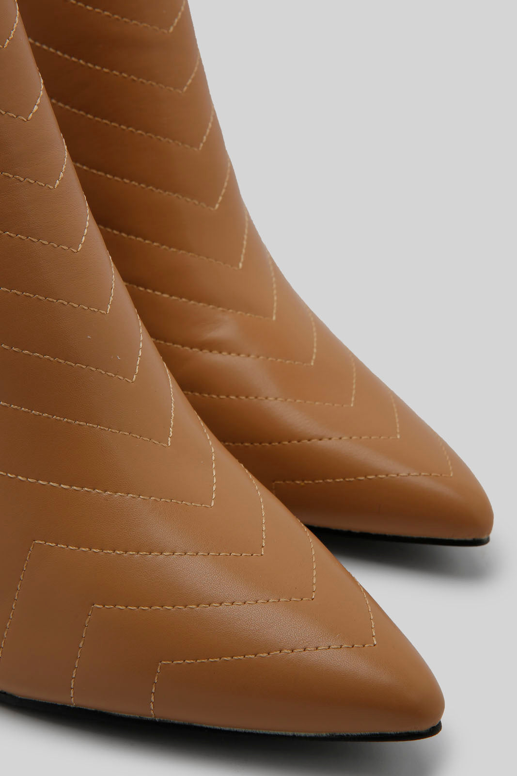 Redtag-Tan-Quilt-Pointy-Ankle-Boot-Category:Boots,-Colour:Tan,-Deals:New-In,-Dept:Ladieswear,-Filter:Women's-Footwear,-New-In-Women-FOO,-Non-Sale,-Section:Women,-W22B,-Women-Boots-Women's-