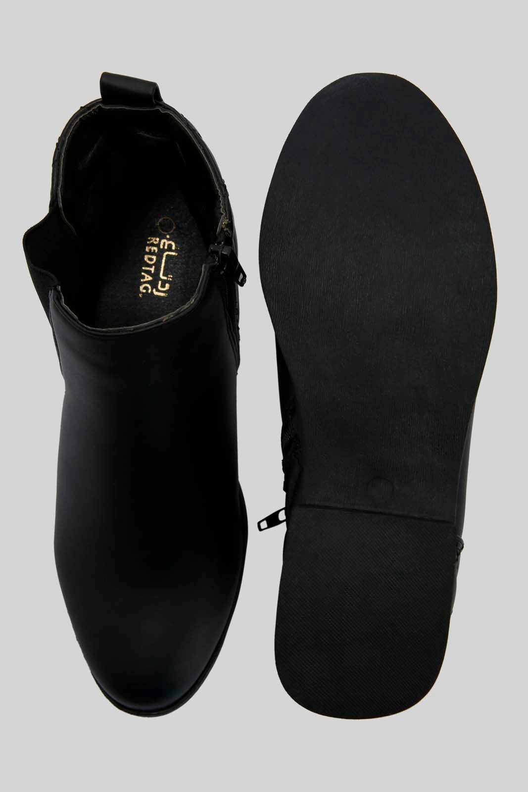 Redtag-Black-Ankle-Boot-Category:Boots,-Colour:Black,-Deals:New-In,-Dept:Ladieswear,-Filter:Women's-Footwear,-New-In-Women-FOO,-Non-Sale,-Section:Women,-W22B,-Women-Boots-Women's-
