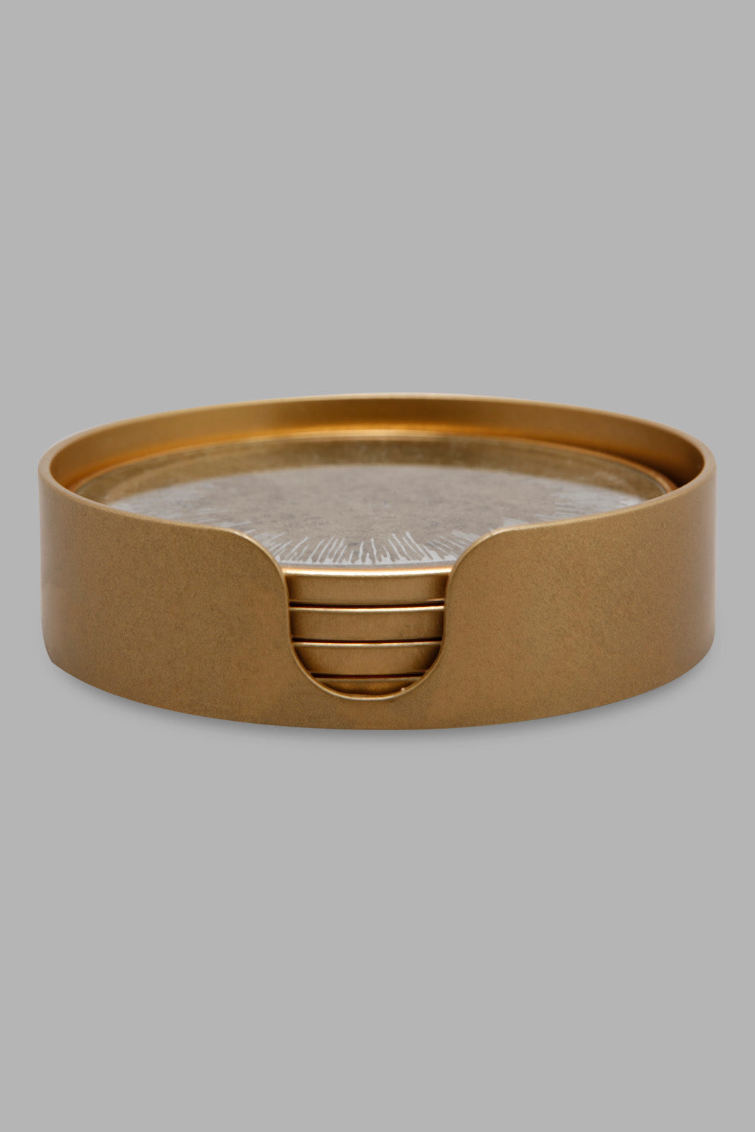 Redtag-Gold-Geometric-Coaster-Set-(4-Piece)-Category:Trays,-Colour:Gold,-Deals:New-In,-Dept:Home,-Filter:Home-Dining,-HMW-DIN-Serveware,-New-In-HMW-DIN,-Non-Sale,-Section:Homewares,-W22A-Home-Dining-