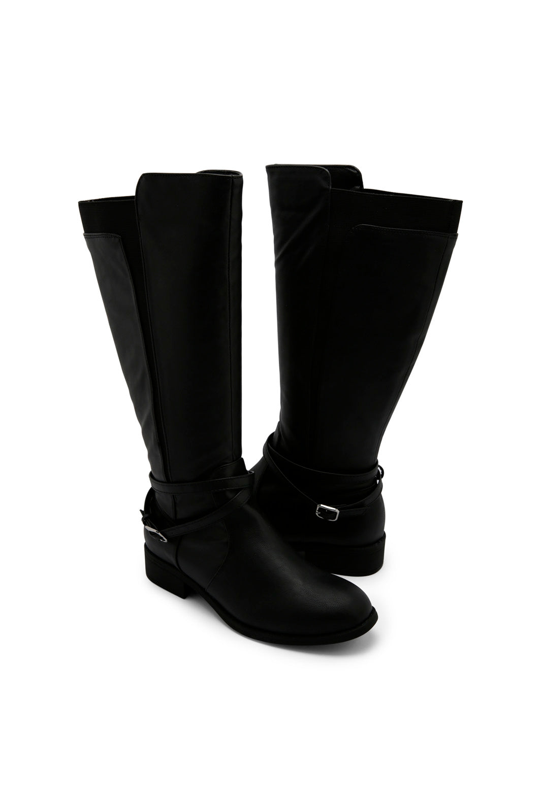 Redtag-Black-Equestrian-Boot-Category:Boots,-Colour:Black,-Deals:New-In,-Dept:Ladieswear,-Filter:Women's-Footwear,-New-In-Women-FOO,-Non-Sale,-Section:Women,-W22B,-Women-Boots-Women's-