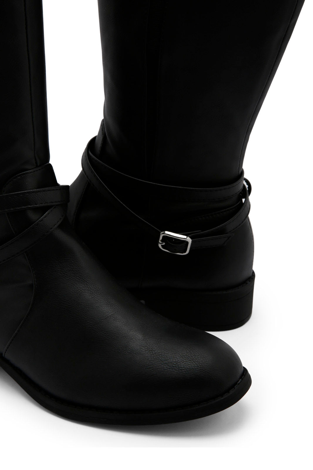 Redtag-Black-Equestrian-Boot-Category:Boots,-Colour:Black,-Deals:New-In,-Dept:Ladieswear,-Filter:Women's-Footwear,-New-In-Women-FOO,-Non-Sale,-Section:Women,-W22B,-Women-Boots-Women's-