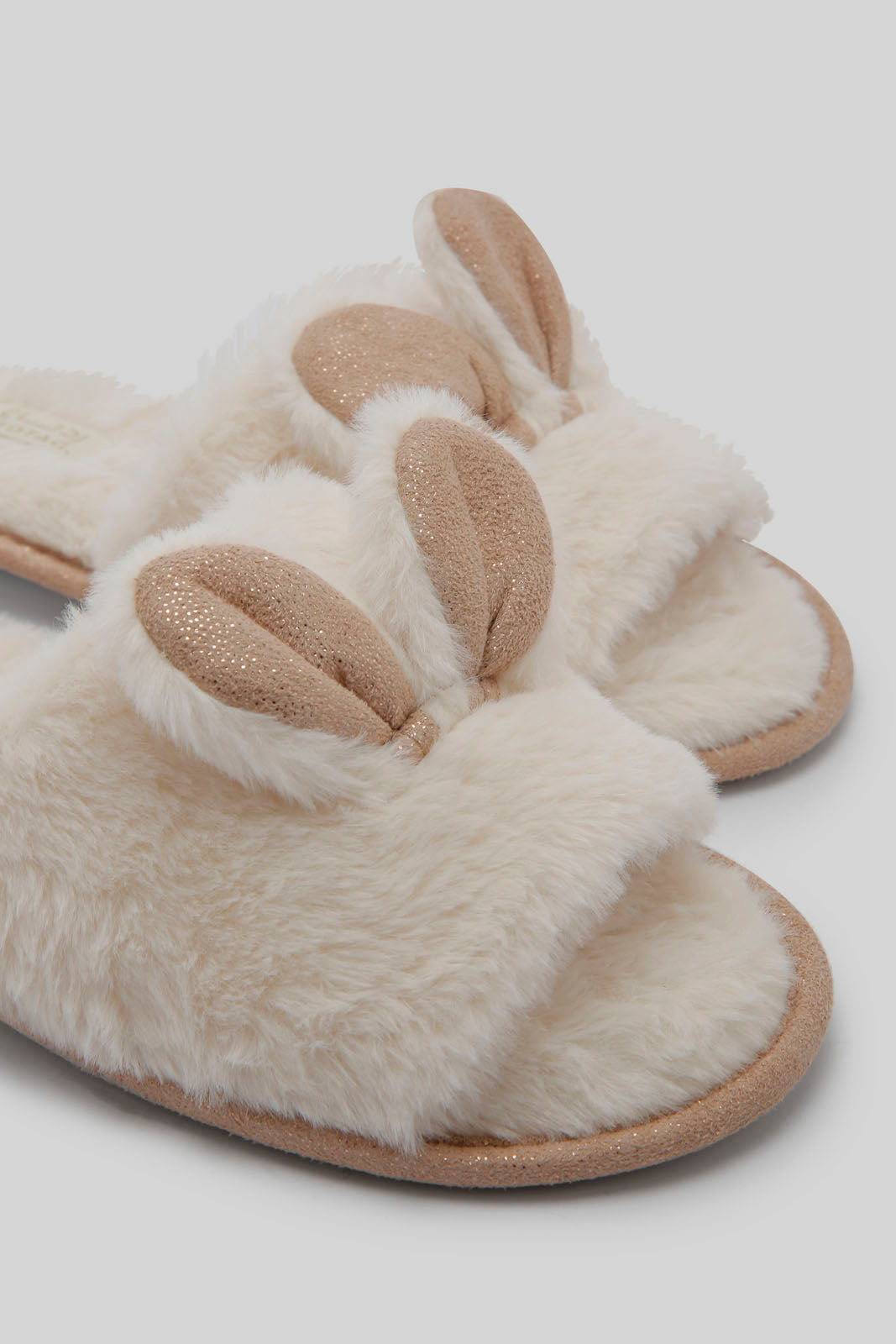 Redtag-Beige-Bunny-Ears-Slipper-Category:Slippers,-Colour:Beige,-Deals:New-In,-Dept:Ladieswear,-Filter:Women's-Footwear,-New-In-Women-FOO,-Non-Sale,-Section:Women,-W22B,-Women-Slippers-Women's-
