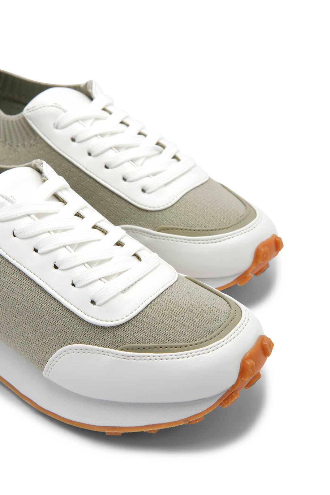 Redtag-Green-Lace-Up-Sneaker-Category:Trainers,-Colour:Green,-Deals:New-In,-Dept:Ladieswear,-Filter:Women's-Footwear,-New-In-Women-FOO,-Non-Sale,-Section:Women,-W22B,-Women-Trainers-Women's-