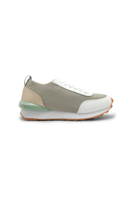 Redtag-Green-Lace-Up-Sneaker-Category:Trainers,-Colour:Green,-Deals:New-In,-Dept:Ladieswear,-Filter:Women's-Footwear,-New-In-Women-FOO,-Non-Sale,-Section:Women,-W22B,-Women-Trainers-Women's-