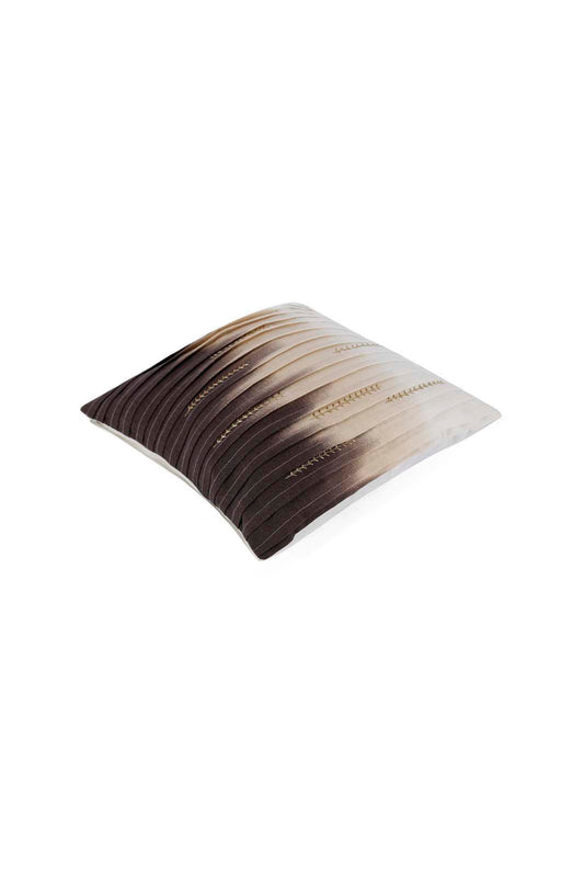 Redtag-Beige-Tie-Dye-Pleated-Cushion-Category:Cushions,-Colour:Beige,-Deals:New-In,-Dept:Home,-Filter:Home-Bedroom,-HMW-BED-Cushions,-New-In-HMW-BED,-Non-Sale,-Section:Homewares,-W22B-Home-Bedroom-