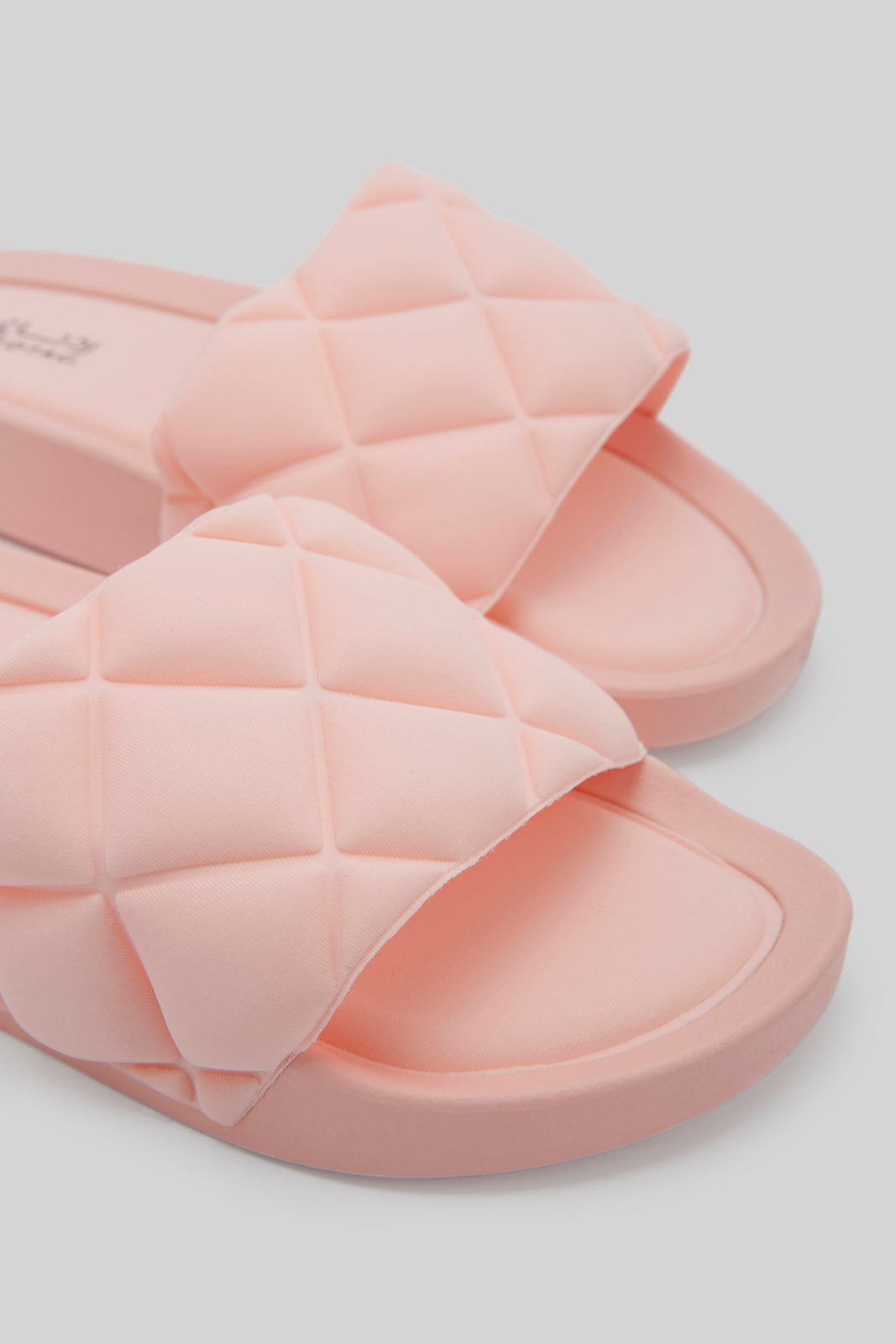 Redtag-Pink-Quilt-Slide-Category:Flip-Flops,-Colour:Pink,-Deals:New-In,-Filter:Women's-Footwear,-New-In-Women-FOO,-Non-Sale,-Section:Women,-W22B,-Women-Flip-Flops-Women's-