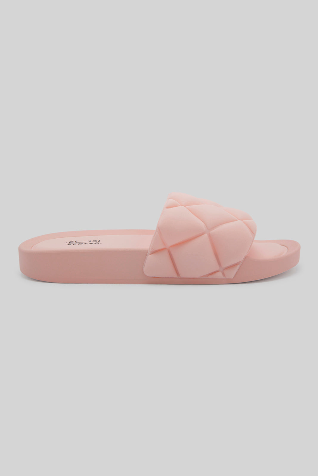 Redtag-Pink-Quilt-Slide-Category:Flip-Flops,-Colour:Pink,-Deals:New-In,-Filter:Women's-Footwear,-New-In-Women-FOO,-Non-Sale,-Section:Women,-W22B,-Women-Flip-Flops-Women's-