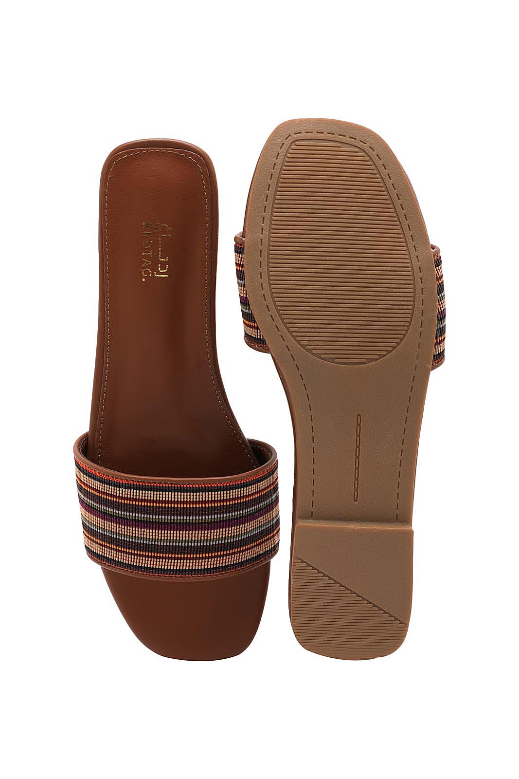 Redtag-Assorted-Stripe-Mule-Category:Sandals,-Colour:Assorted,-Deals:New-In,-Dept:Ladieswear,-Filter:Women's-Footwear,-LEC-Sandals,-New-In-Women-FOO,-Non-Sale,-Section:Women,-W22B-Women's-