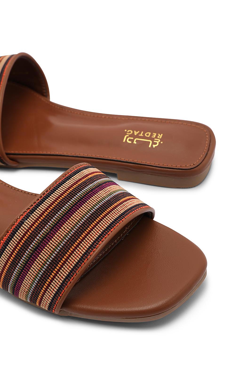 Redtag-Assorted-Stripe-Mule-Category:Sandals,-Colour:Assorted,-Deals:New-In,-Dept:Ladieswear,-Filter:Women's-Footwear,-LEC-Sandals,-New-In-Women-FOO,-Non-Sale,-Section:Women,-W22B-Women's-