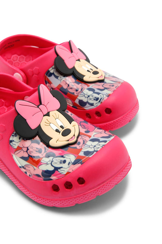 Redtag-Fuscia-Minnie-Character-Clog-Category:Flip-Flops,-CHR,-Colour:Fuchsia,-Deals:New-In,-Dept:Girls,-Filter:Girls-Footwear-(3-to-5-Yrs),-GIR-Flip-Flops,-New-In-GIR-FOO,-Non-Sale,-Section:Girls-(0-to-14Yrs),-W22B-Girls-3 to 5 Years