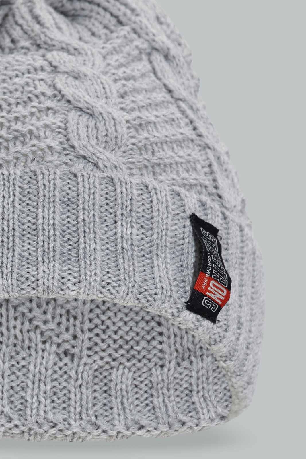 Redtag-Navy-And-Grey-Knitted-Cap-Set-Of-2-0,-Category:0,-Colour:Assorted,-Filter:Men's-Accessories,-New-In,-New-In-Men-ACC,-Non-Sale,-Section:Men,-W22A-Men's-