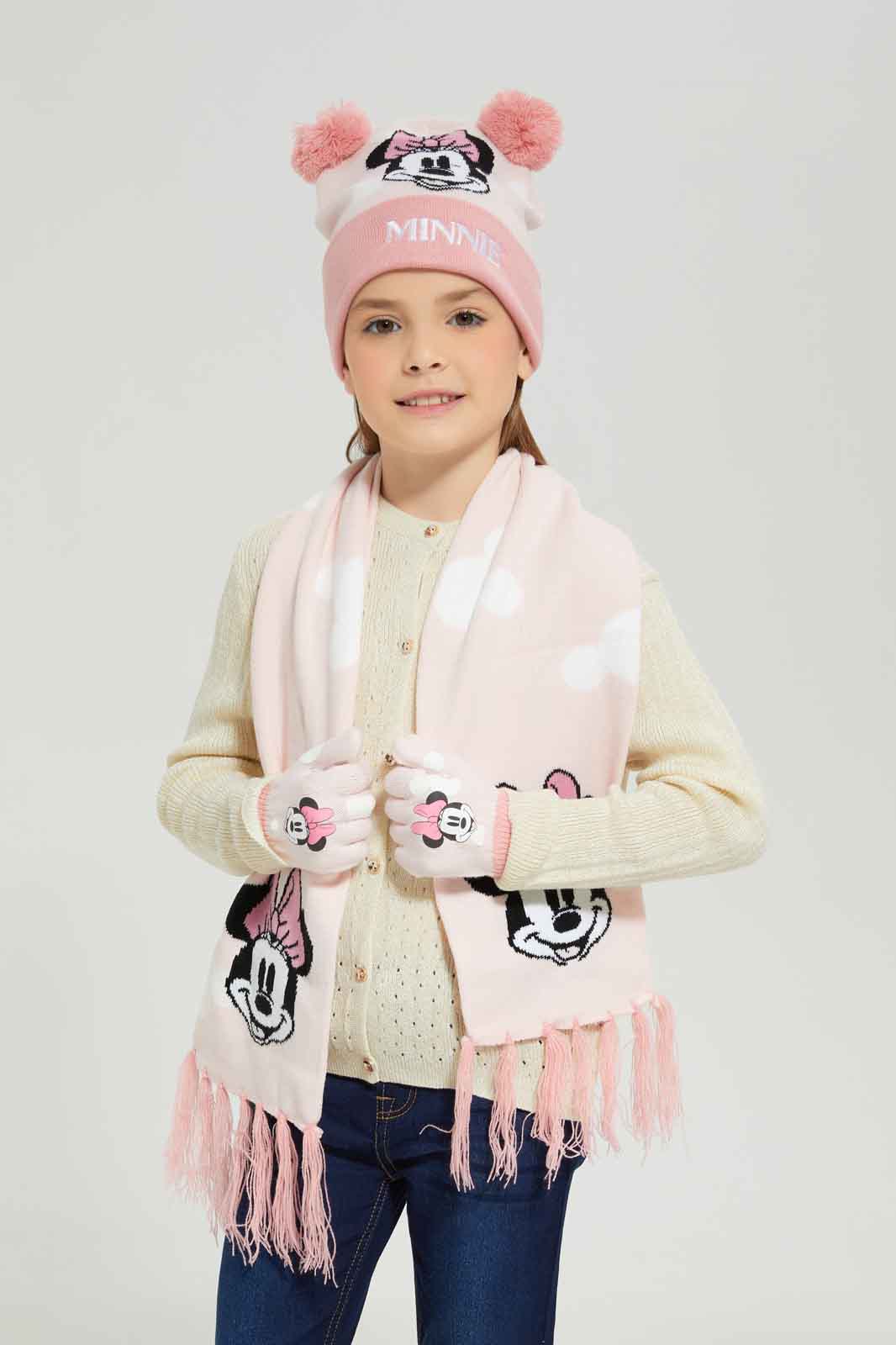 Redtag-Multicolour-Minnie-Set-Of-3-Scarf-Set-Category:Scarves,-CHR,-Colour:Na,-Dept:Girls,-Filter:Girls-Accessories,-GIR-Scarves,-New-In,-New-In-GIR-ACC,-Non-Sale,-Section:Girls-(0-to-14Yrs),-W22B-Girls-