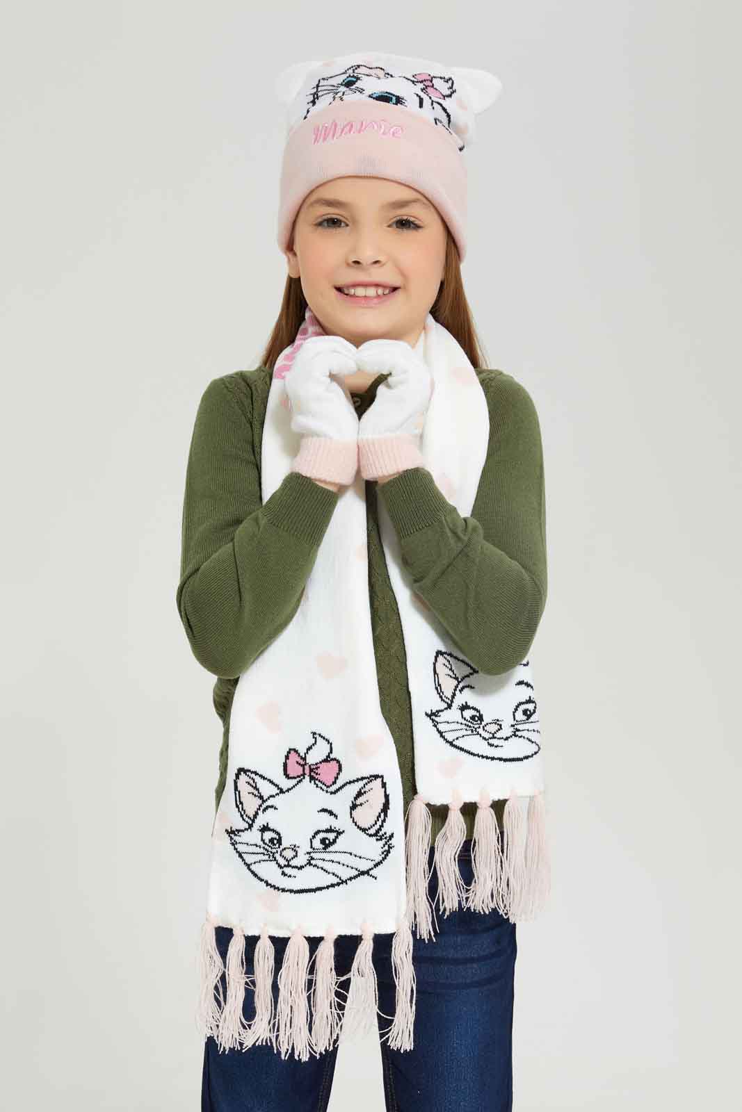 Redtag-Multicolour-Minnie-Set-Of-3-Scarf-Set-Category:Scarves,-CHR,-Colour:Na,-Dept:Girls,-Filter:Girls-Accessories,-GIR-Scarves,-New-In,-New-In-GIR-ACC,-Non-Sale,-Section:Girls-(0-to-14Yrs),-W22B-Girls-