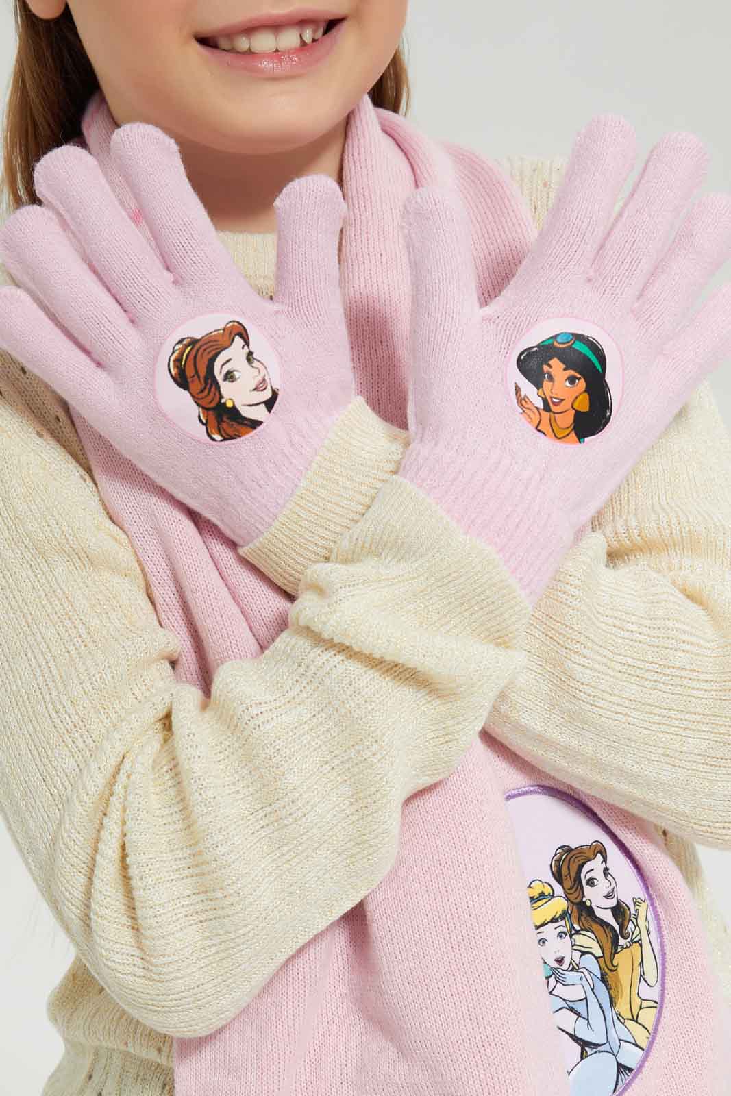 Redtag-Multicolour-Princess-Set-Of-3-Scarf-Set-Category:Scarves,-CHR,-Colour:Na,-Dept:Girls,-Filter:Girls-Accessories,-GIR-Scarves,-New-In,-New-In-GIR-ACC,-Non-Sale,-Section:Girls-(0-to-14Yrs),-W22B-Girls-