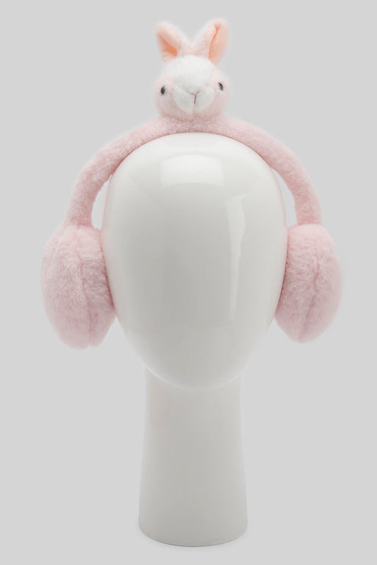 Redtag-White-And-Pink-Earmuff-Category:Knitted-Accessories,-Colour:Assorted,-Filter:Girls-Accessories,-GIR-Knitted-Accessories,-New-In,-New-In-GIR-ACC,-Non-Sale,-Section:Girls-(0-to-14Yrs),-W22A-Girls-