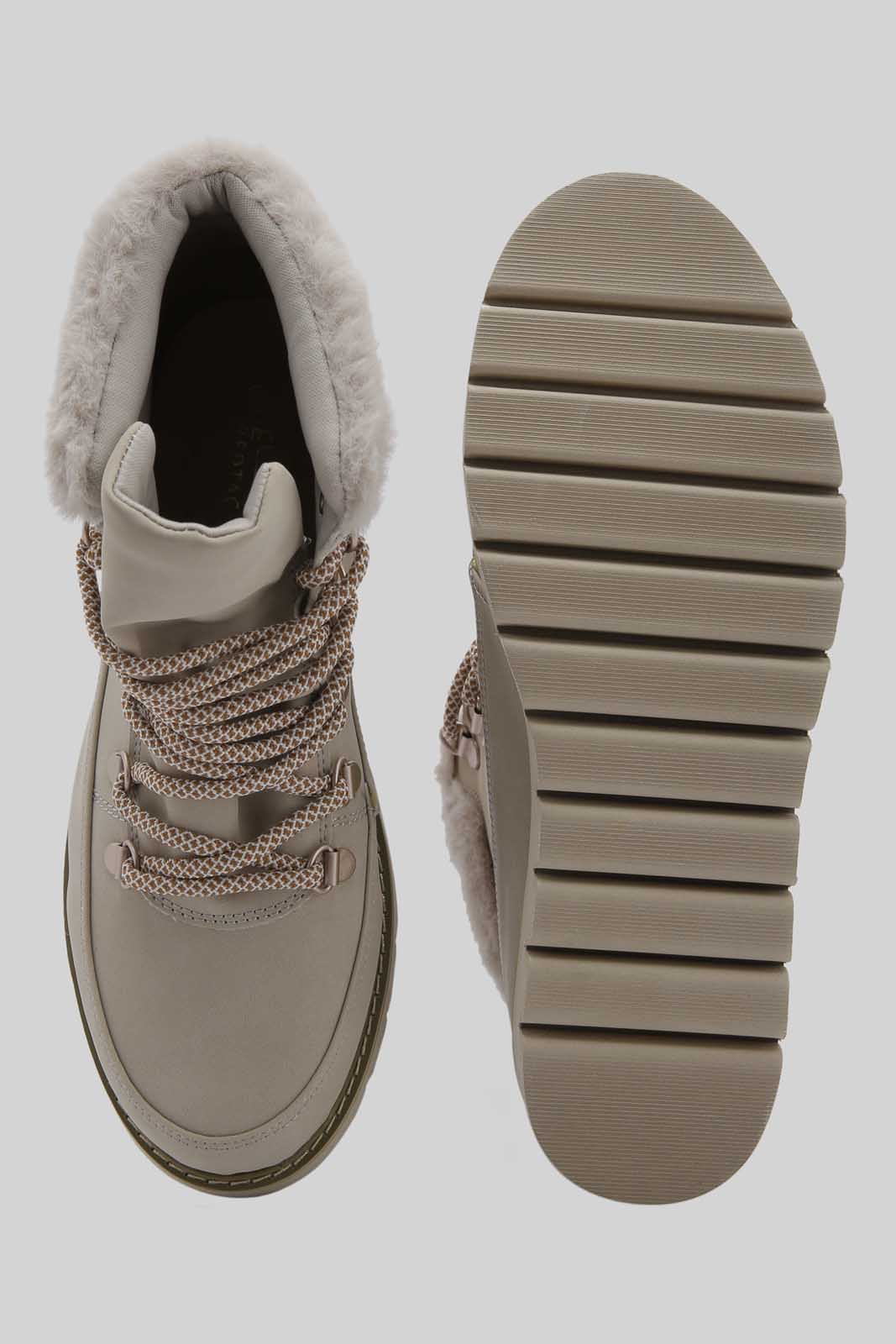 Redtag-Beige-Fur-Trim-Hiking-Boot-Category:Boots,-Colour:Beige,-Deals:New-In,-Dept:Ladieswear,-Filter:Women's-Footwear,-New-In-Women-FOO,-Non-Sale,-Section:Women,-W22B,-Women-Boots-Women's-