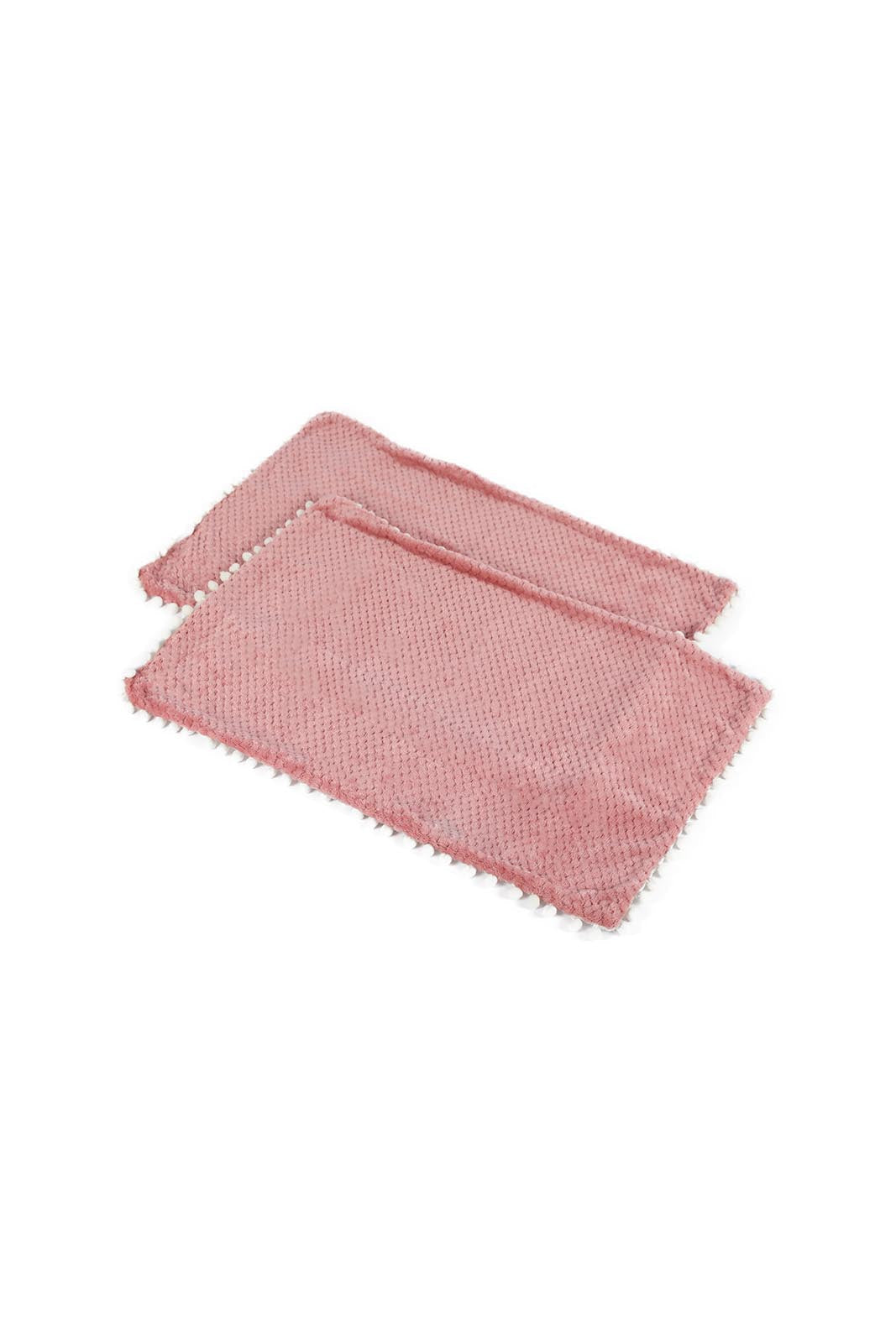 Redtag-Pink-3-Pc-Textured-Fur-Comforter-With-Pompom-(King-Size)-Category:Comforters,-Colour:Pink,-Deals:New-In,-Dept:Home,-Filter:Home-Bedroom,-HMW-BED-Comforters,-New-In-HMW-BED,-Non-Sale,-S23A,-Section:Homewares-Home-Bedroom-