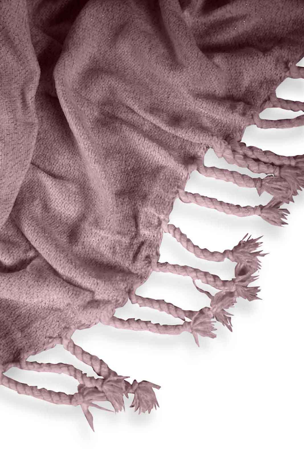 Redtag-Purple-Chenille-Throw-With-Silver-Metallic-Yarn-Category:Throws,-Colour:Purple,-Deals:New-In,-Dept:Home,-Filter:Home-Bedroom,-HMW-BED-Throws,-New-In-HMW-BED,-Non-Sale,-Section:Homewares,-W22B-Home-Bedroom-