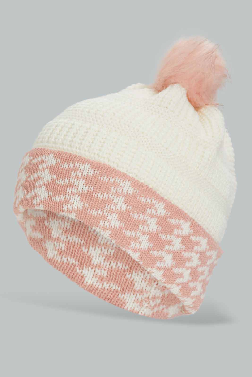 Redtag-Multi-Embelished-Knitted-Cap-Category:Knitted-Accessories,-Colour:Assorted,-Filter:Women's-Accessories,-New-In,-New-In-Women-ACC,-Non-Sale,-Section:Women,-W22A,-Women-Knitted-Accessories-Women-