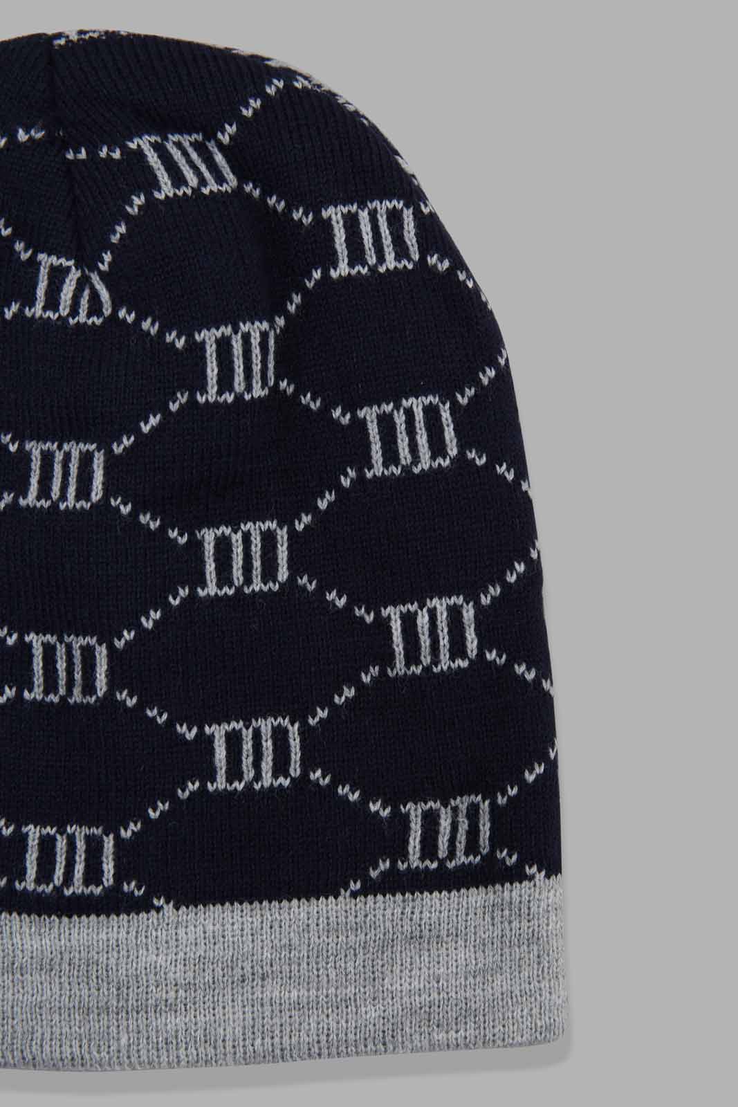 Multi Colour Knitted Cap Set Of 3