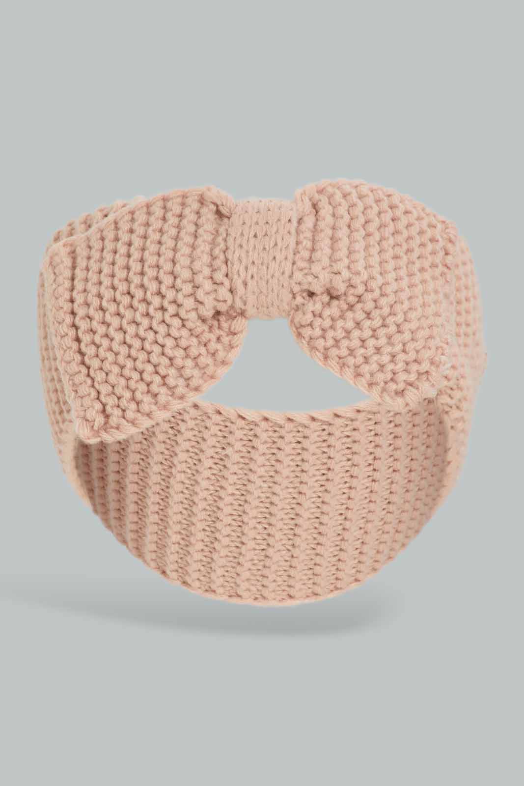 Redtag-Pink-&-Grey-Embellished-Knitted-Headwarmer-Category:Knitted-Accessories,-Colour:Assorted,-Dept:Ladieswear,-Filter:Women's-Accessories,-New-In,-New-In-Women-ACC,-Non-Sale,-Section:Women,-W22A,-Women-Knitted-Accessories-Women-