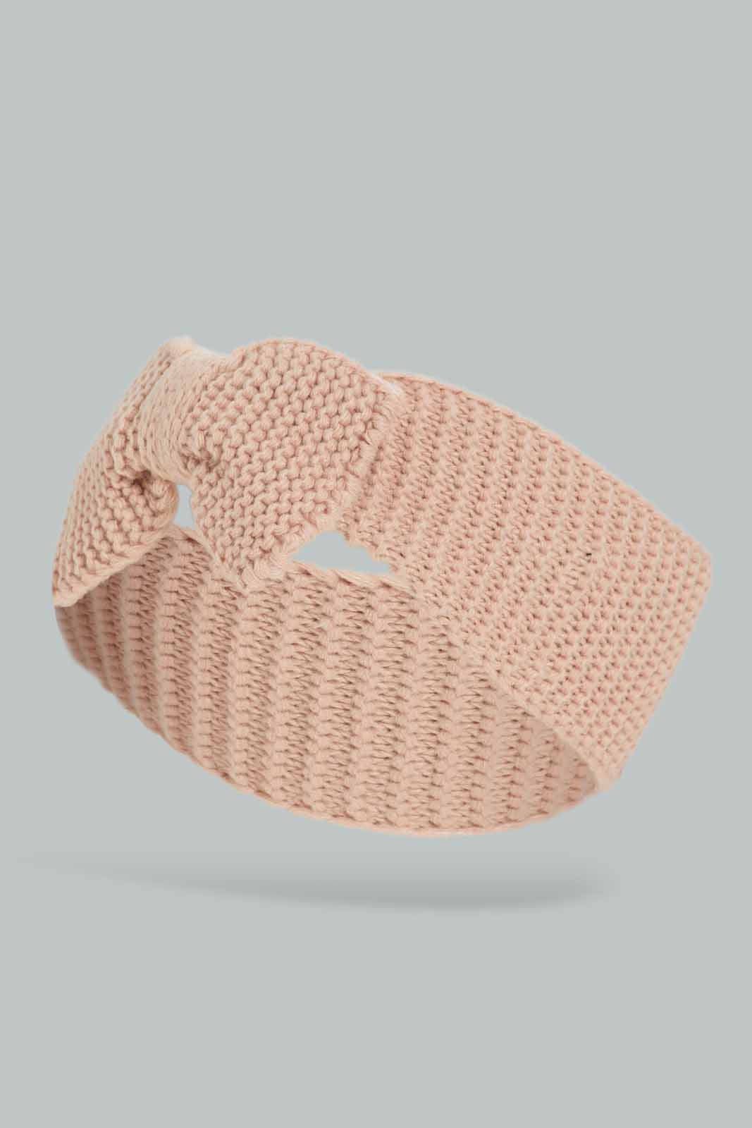 Redtag-Pink-&-Grey-Embellished-Knitted-Headwarmer-Category:Knitted-Accessories,-Colour:Assorted,-Dept:Ladieswear,-Filter:Women's-Accessories,-New-In,-New-In-Women-ACC,-Non-Sale,-Section:Women,-W22A,-Women-Knitted-Accessories-Women-
