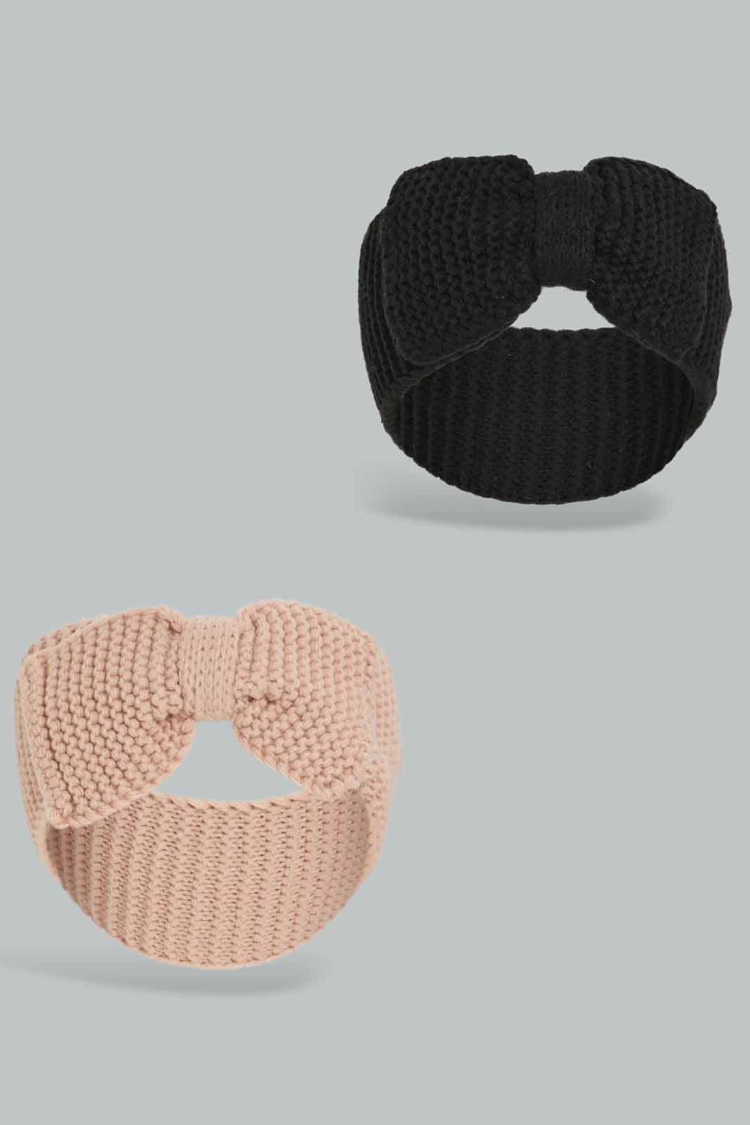 Redtag-Pink-&-Grey-Embellished-Knitted-Headwarmer-Category:Knitted-Accessories,-Colour:Assorted,-Dept:Ladieswear,-Filter:Women's-Accessories,-New-In,-New-In-Women-ACC,-Non-Sale,-Section:Women,-W22A,-Women-Knitted-Accessories-Women-