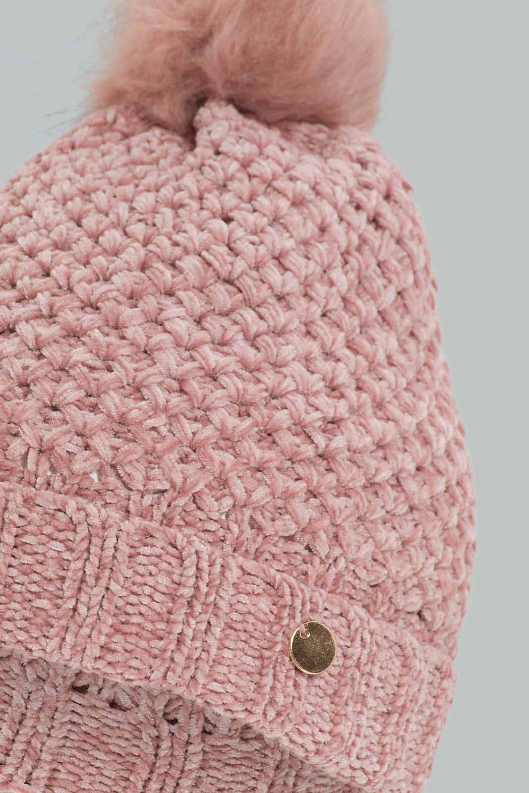 Redtag-White-&-Beige-Embellished-Set-Of-2-Knitted-Cap-Category:Knitted-Accessories,-Colour:Assorted,-Dept:Ladieswear,-Filter:Women's-Accessories,-New-In,-New-In-Women-ACC,-Non-Sale,-Section:Women,-W22A,-Women-Knitted-Accessories-Women-