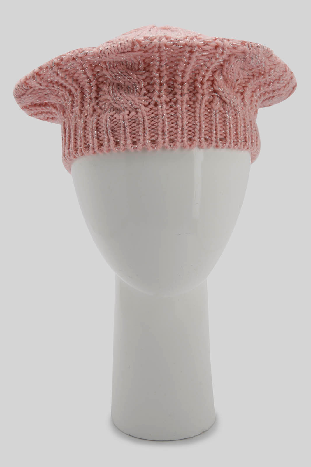 Redtag-Pink-&-White-Embellished-Set-Of-2-Knitted-Cap-Category:Knitted-Accessories,-Colour:Assorted,-Filter:Women's-Accessories,-New-In,-New-In-Women-ACC,-Non-Sale,-Section:Women,-W22B,-Women-Knitted-Accessories-Women-