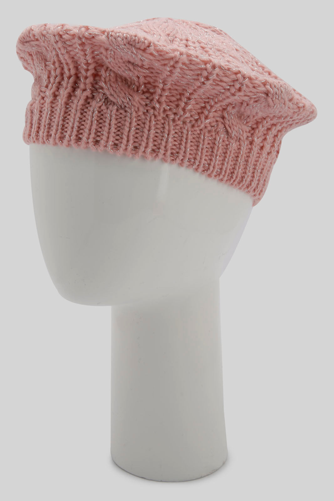 Redtag-Pink-&-White-Embellished-Set-Of-2-Knitted-Cap-Category:Knitted-Accessories,-Colour:Assorted,-Filter:Women's-Accessories,-New-In,-New-In-Women-ACC,-Non-Sale,-Section:Women,-W22B,-Women-Knitted-Accessories-Women-