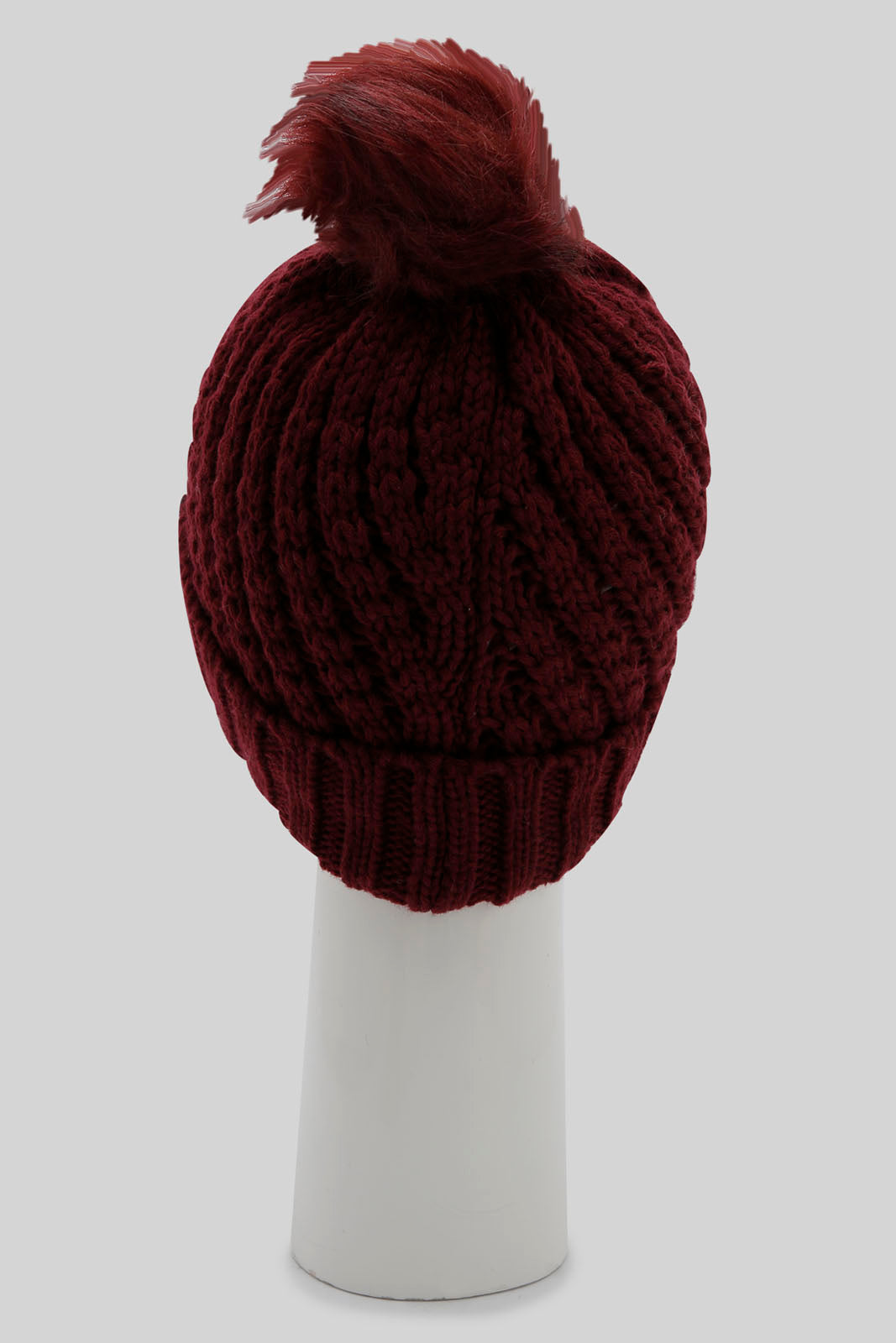 Redtag-Maroon-And-Beige-Embellished-Set-Of-2-Knitted-Cap-Category:Knitted-Accessories,-Colour:Assorted,-Filter:Women's-Accessories,-New-In,-New-In-Women-ACC,-Non-Sale,-Section:Women,-W22B,-Women-Knitted-Accessories-Women-