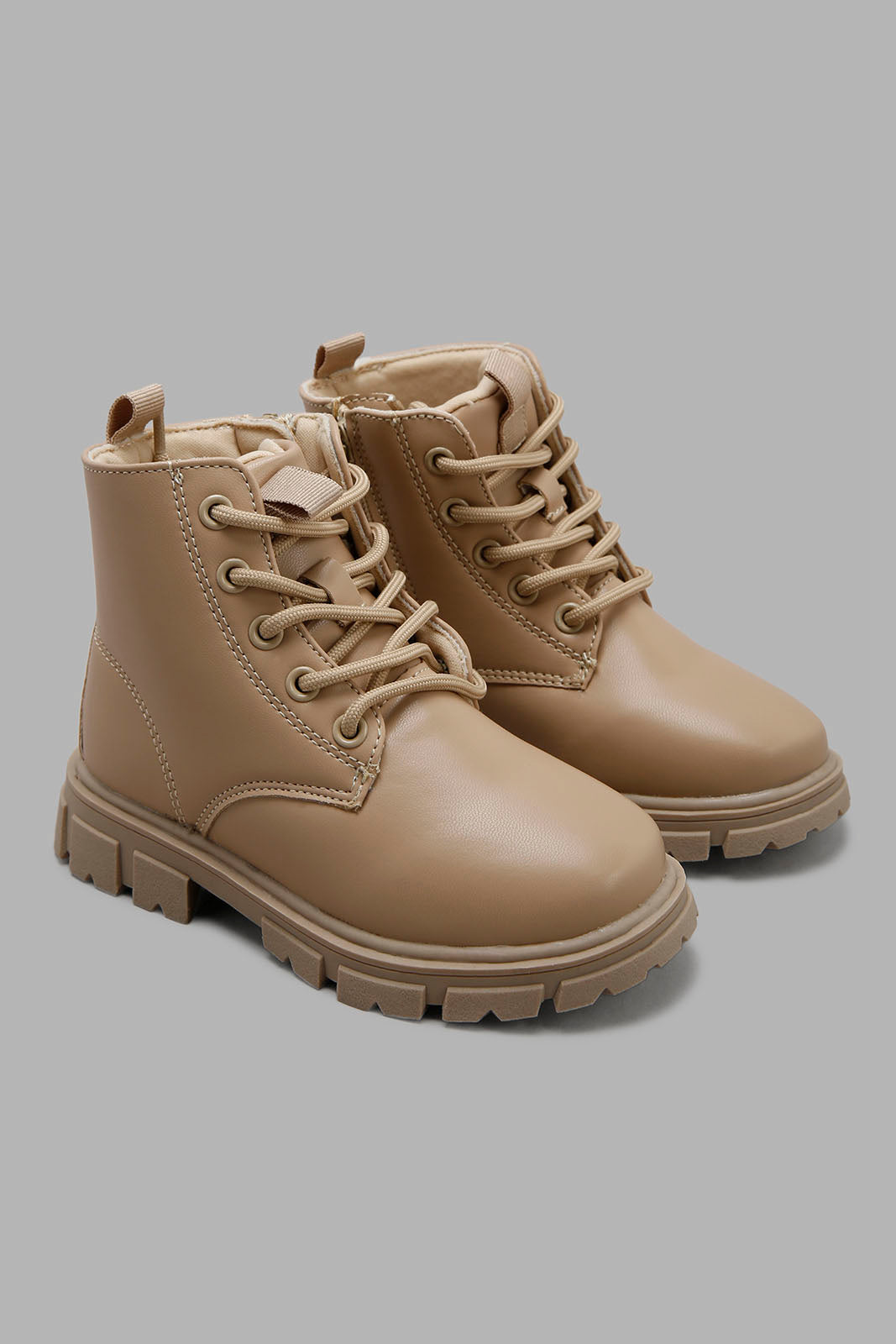 Redtag-Cream-Chukka-Boots-Category:Boots,-Colour:Cream,-Deals:New-In,-Dept:Girls,-Filter:Girls-Footwear-(3-to-5-Yrs),-GIR-Boots,-New-In-GIR-FOO,-Non-Sale,-Section:Boys-(0-to-14Yrs),-W22B-Girls-3 to 5 Years