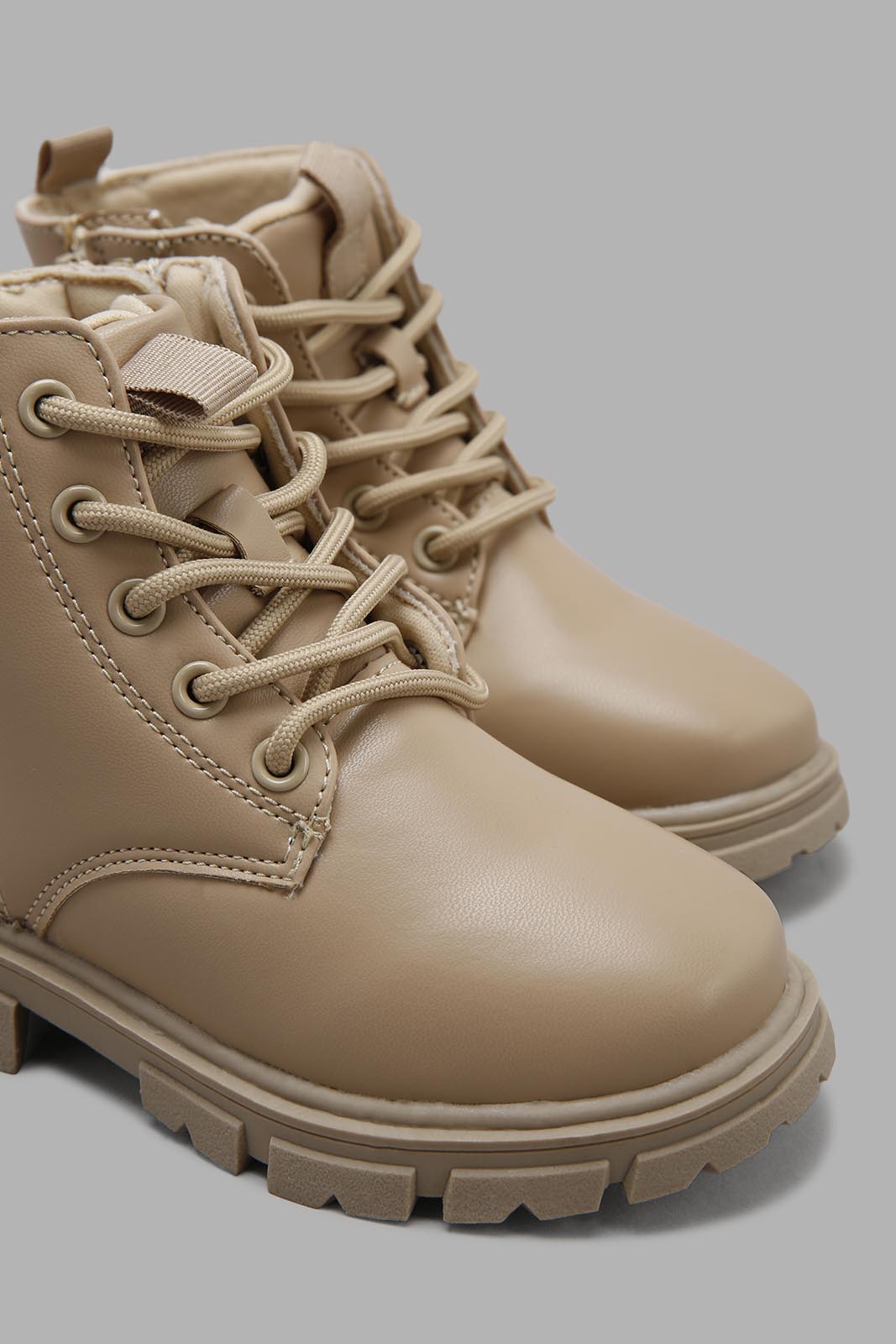 Redtag-Cream-Chukka-Boots-Category:Boots,-Colour:Cream,-Deals:New-In,-Dept:Girls,-Filter:Girls-Footwear-(3-to-5-Yrs),-GIR-Boots,-New-In-GIR-FOO,-Non-Sale,-Section:Boys-(0-to-14Yrs),-W22B-Girls-3 to 5 Years