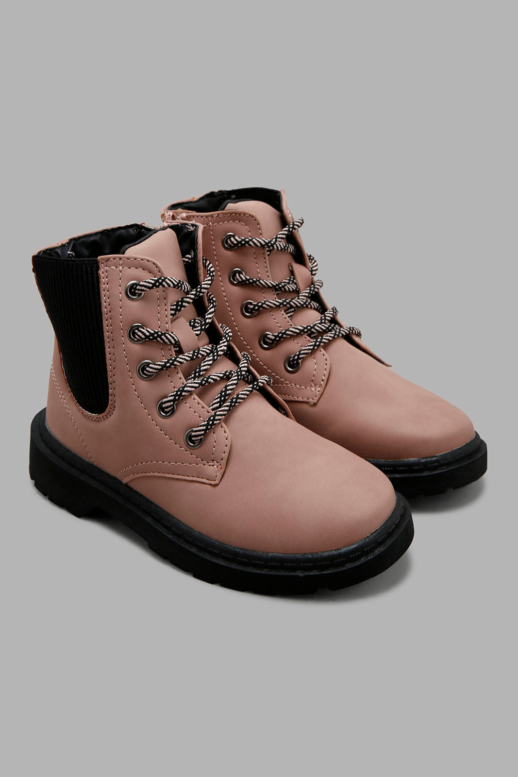 Redtag-Pink-Chukka-Boots-Category:Boots,-Colour:Pink,-Deals:New-In,-Dept:Girls,-Filter:Girls-Footwear-(3-to-5-Yrs),-GIR-Boots,-New-In-GIR-FOO,-Non-Sale,-Section:Boys-(0-to-14Yrs),-W22B-Girls-3 to 5 Years