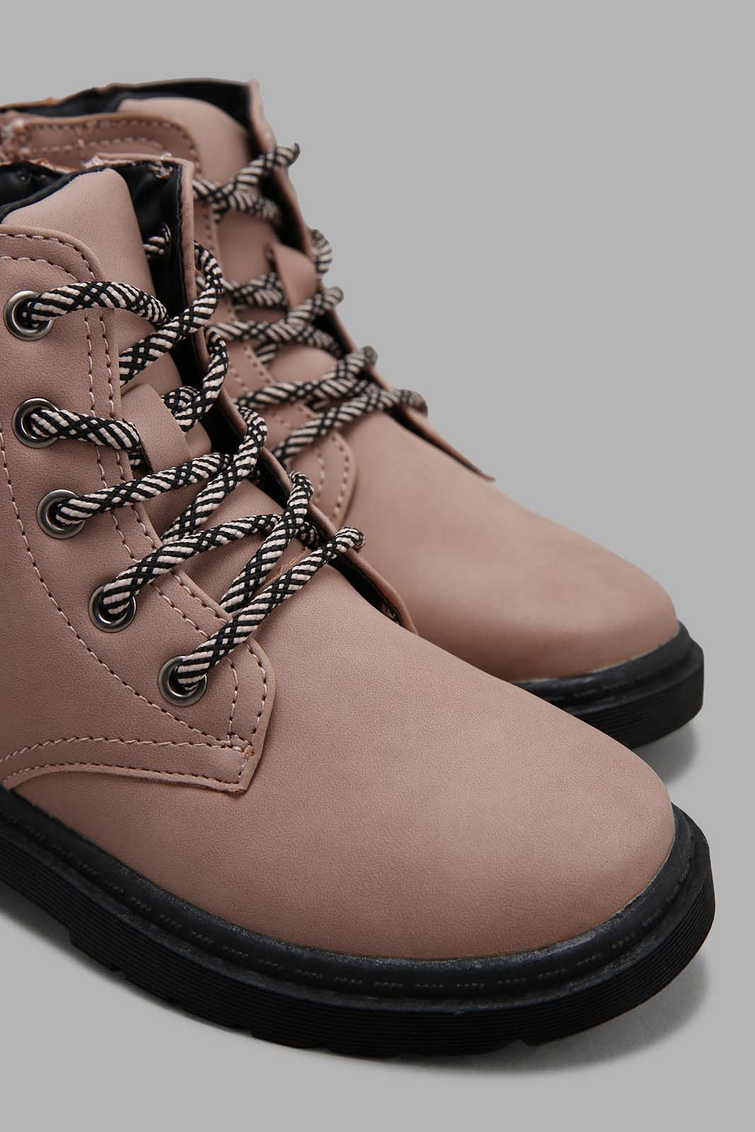 Redtag-Pink-Chukka-Boots-Category:Boots,-Colour:Pink,-Deals:New-In,-Dept:Girls,-Filter:Girls-Footwear-(3-to-5-Yrs),-GIR-Boots,-New-In-GIR-FOO,-Non-Sale,-Section:Boys-(0-to-14Yrs),-W22B-Girls-3 to 5 Years