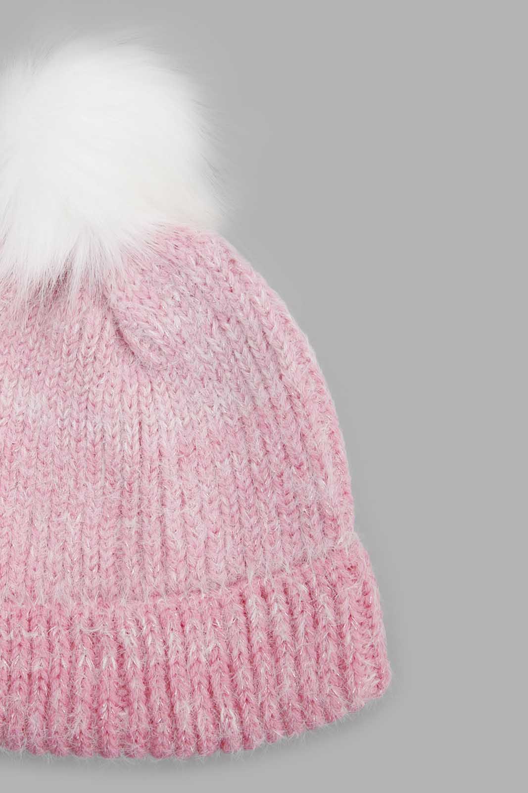 Redtag-Multi-Colour-Embellished-Set-Of-2-Knitted-Cap-&-Gloves-Category:Knitted-Accessories,-Colour:Assorted,-Filter:Girls-Accessories,-GSR-Knitted-Accessories,-New-In,-New-In-GIR-ACC,-Non-Sale,-Section:Girls-(0-to-14Yrs),-W22B-Girls-